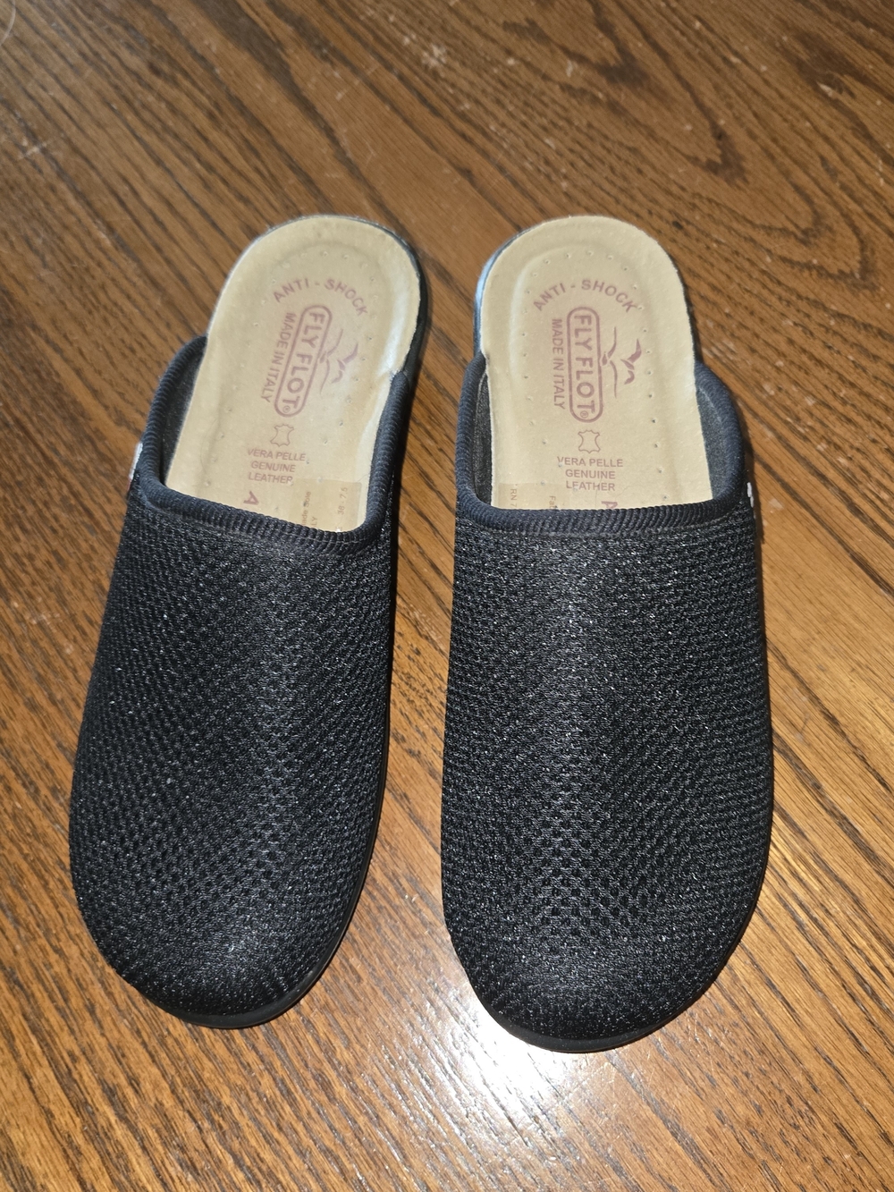 Fly Flot (made in Italy) Women's Black Slip-On Mule